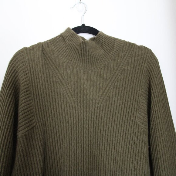 Banana Republic Olive Green Wool-Blend Knit Sweater in Size Large - Picture 2 of 4